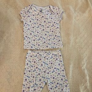 12m Carters floral top and pants set